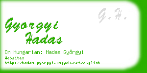 gyorgyi hadas business card