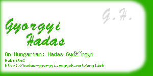 gyorgyi hadas business card